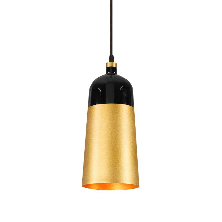 Pendant Lamp TOOLIGHT APP196 FOX B Bell Metal Black - Gold Pink E27 1-light point