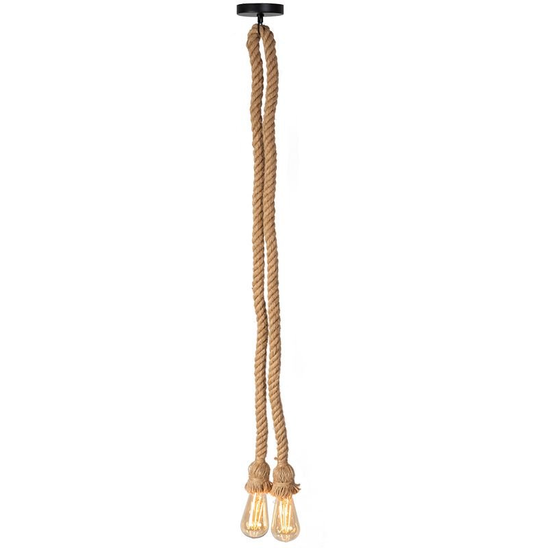 Pendant Lamp TOOLIGHT APP419-2CP Rope 1-light point E27 100cm