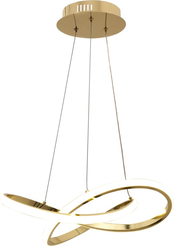 Pendant LED Lamp TOOLIGHT APP390-CP Modern Ring Gold + remote control 1-light point 40W 44,5x44,5x9cm