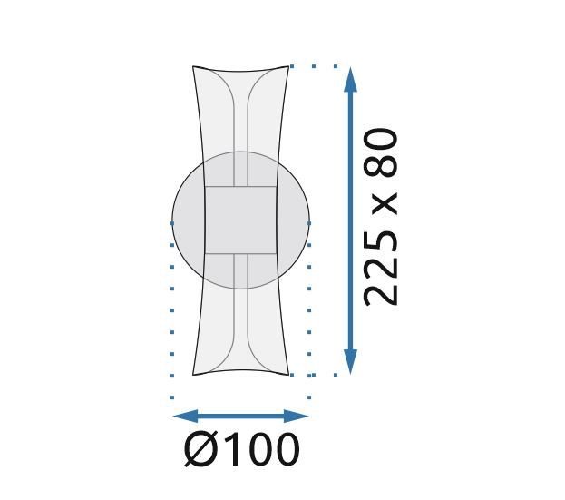 WALL LAMP TOOLIGHT G029-W BLACK