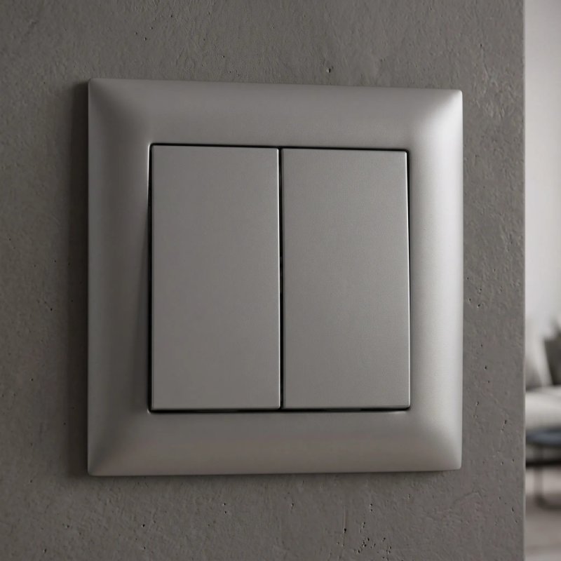 Toolight Double Switch Oste Jnh007-w Grey