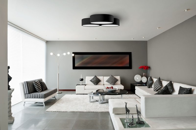 Ceiling Lamp Chandelier TOOLIGHT APP879-C Triangle White 40cm 6-light points E27 49x46x8Cm