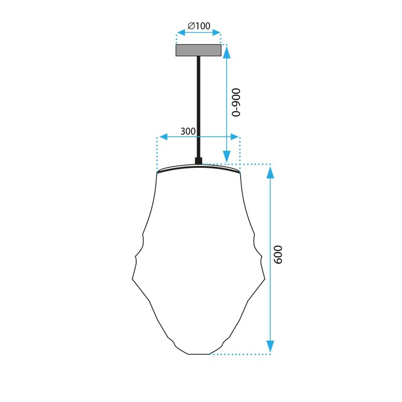 Pendant Lamp TOOLIGHT APP1322-1CP E27