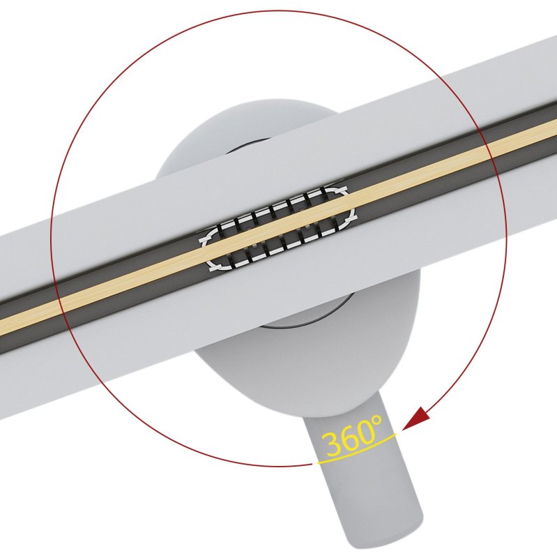 Linear drainage Rea Neo Ultra Slim Mirror Gold Pro 70