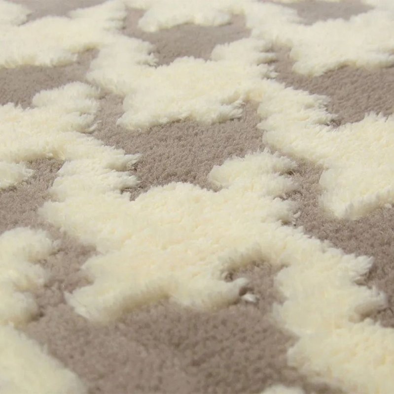 PLUSH CARPET CLOVER PEPITKA BEIGE 1.20*1.70