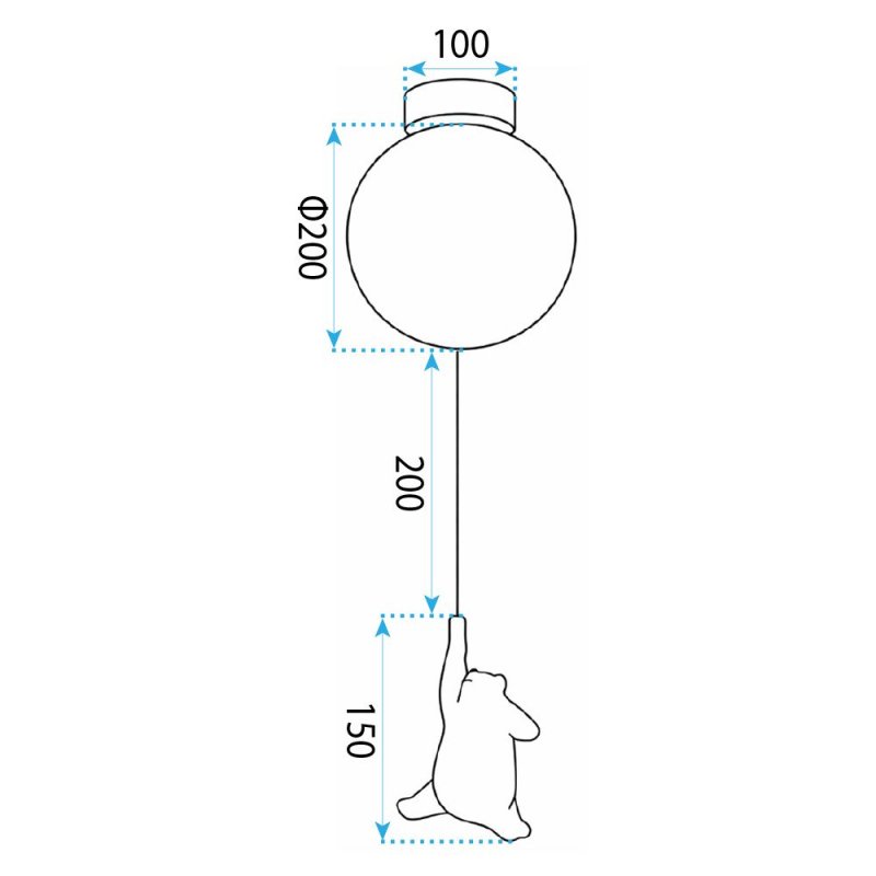 CEILING LAMP REA G167-1CP WHITE MIŚ