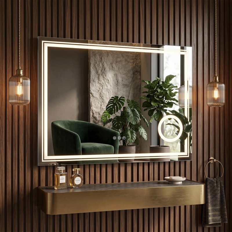 Mirror Rea Haven Led Transparent