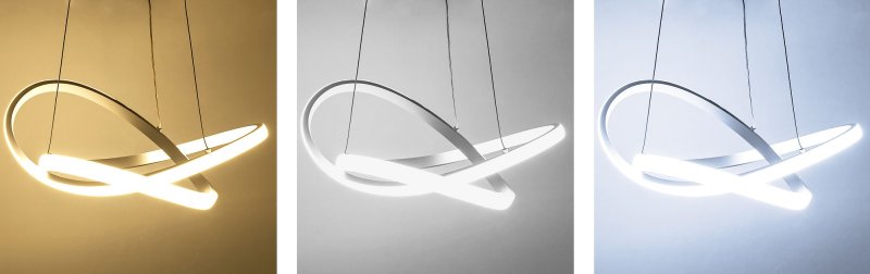 Pendant LED Lamp TOOLIGHT APP392-CP Modern Ring White + remote control 1-light point 40W 44,5x44,5x9cm