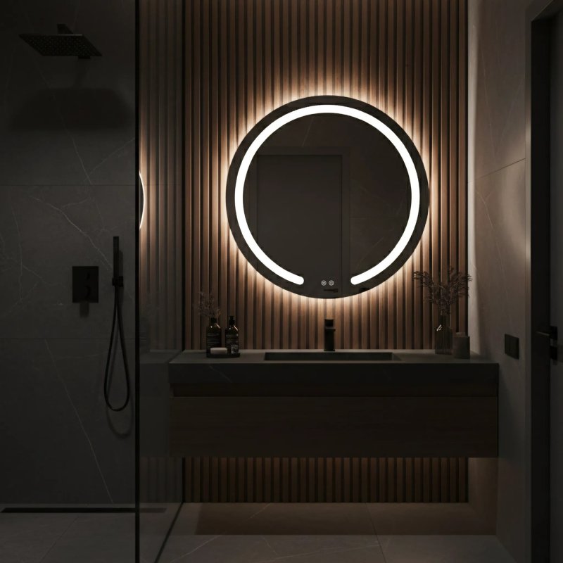 MIRROR REA MODERN 80 LED TRANSPARENT