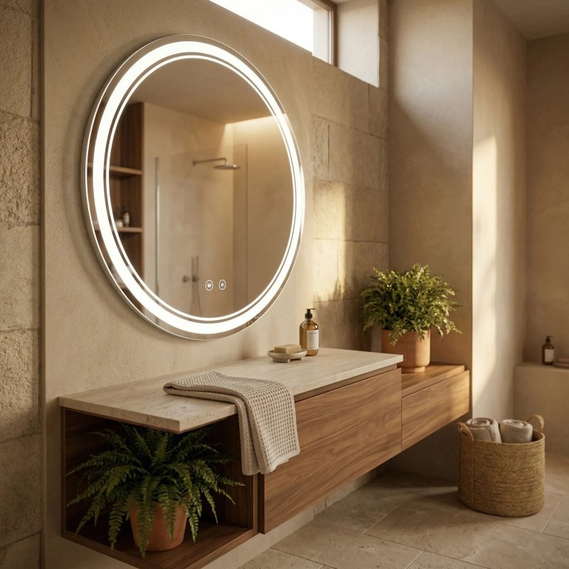 Mirror Rea Soft 90 Led Transparent