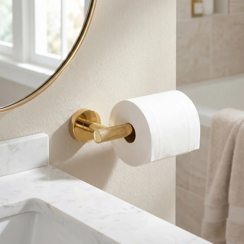 Paper Holder Rea 6611 Modern Gold