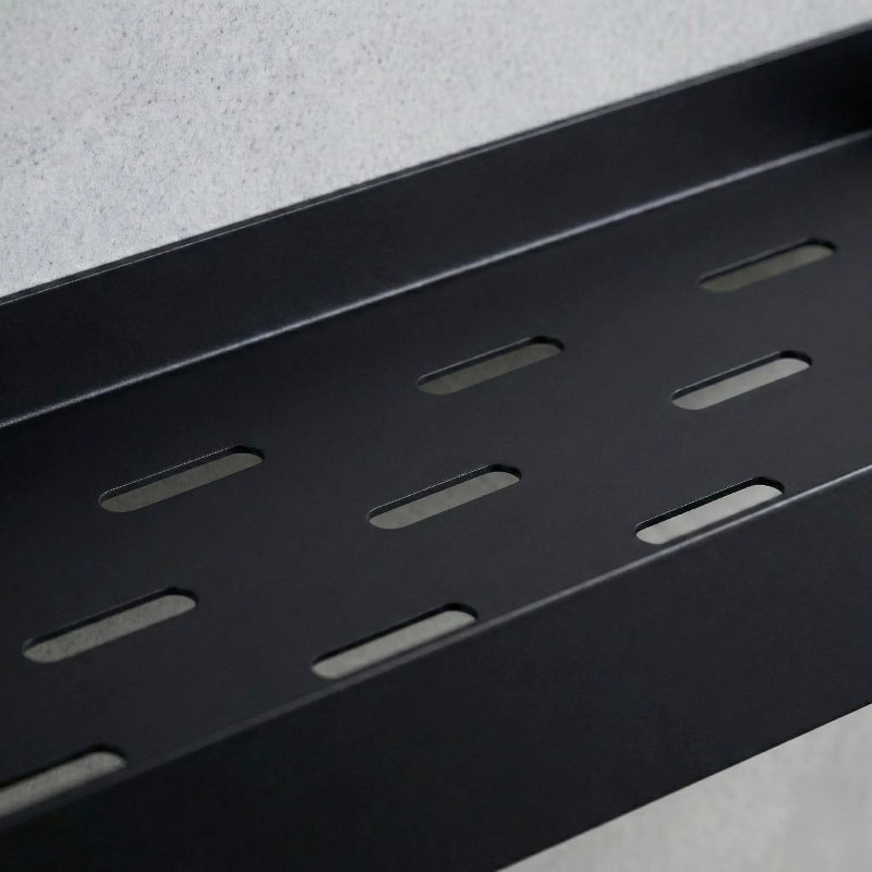 Bathroom Shelf Sf03 60Cm Black Matt