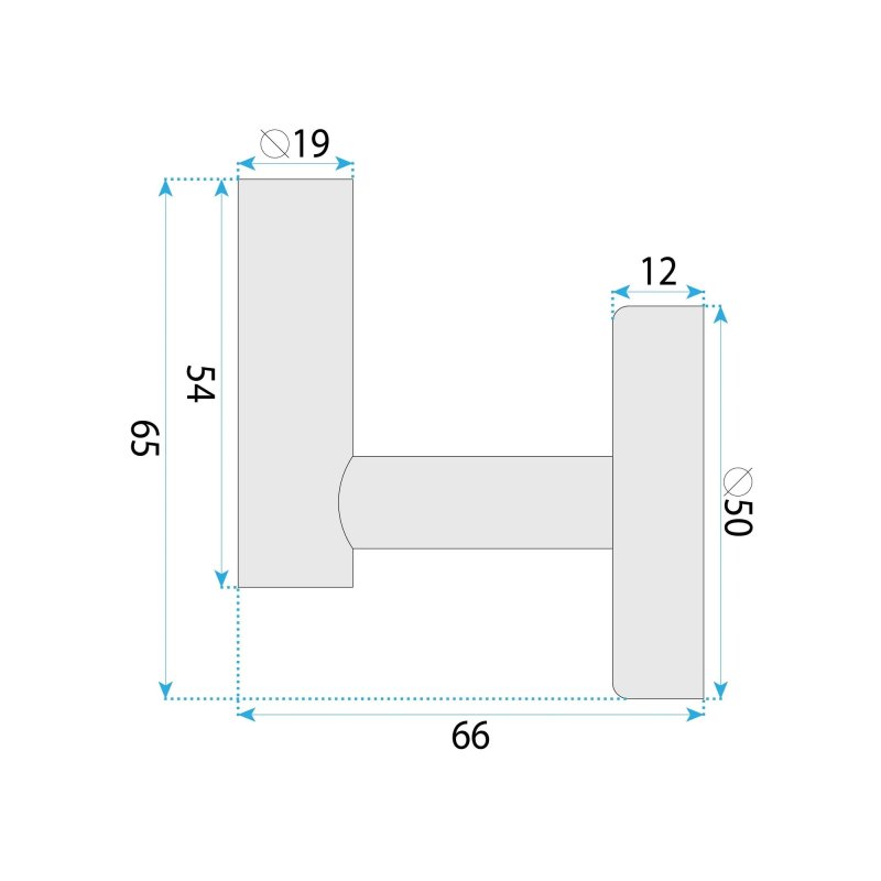 Bathroom Hanger Rea 6606 Modern Gold
