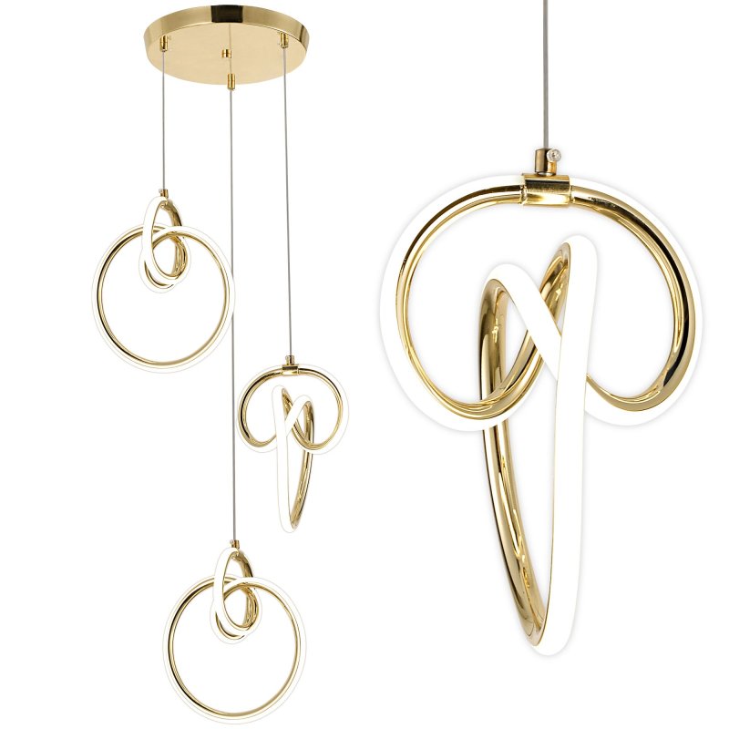 CEILING LAMP CHANDELIER TOOLIGHT G072-3CPR GOLD