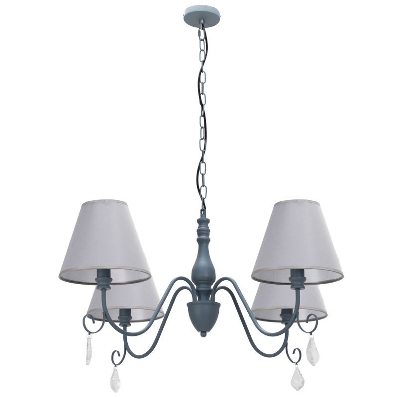 Pendant Lamp TOOLIGHT APP991-4CP Cristal 4-light points E14 80x80x36-100cm