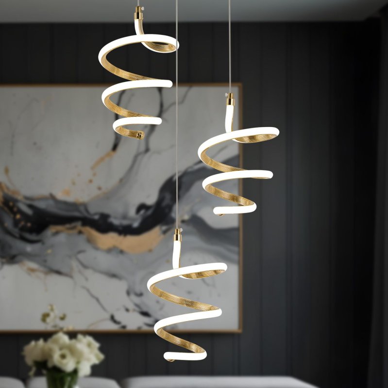 CEILING LAMP CHANDELIER TOOLIGHT G075-3CPR GOLD