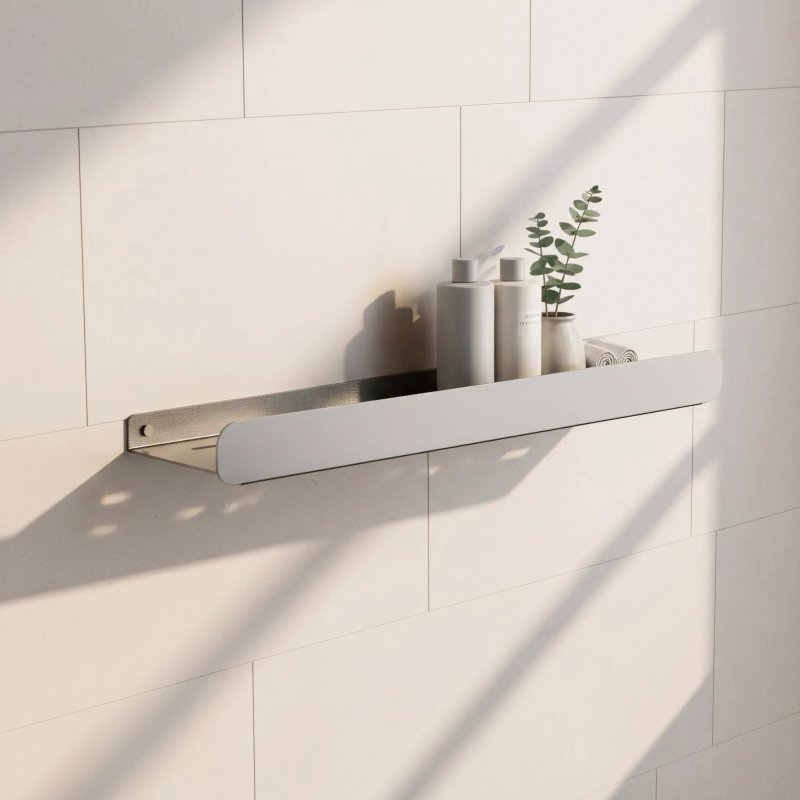 BATHROOM SHELF REA SF03-600 60CM BRUSH STEEL