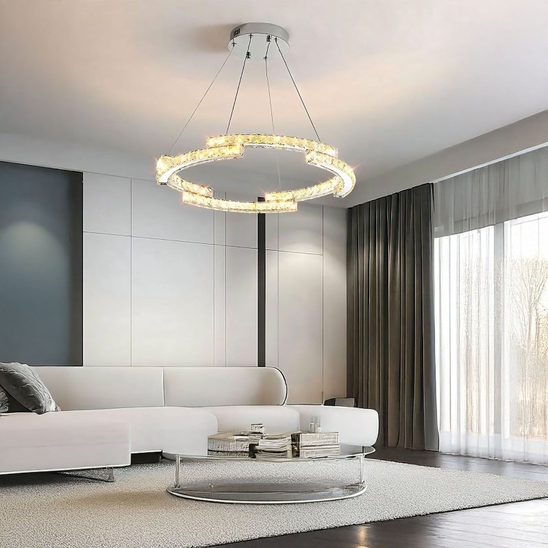 LED HANGING CEILING LAMP TOOLIGHT APP1770-CP CHROME 60CM
