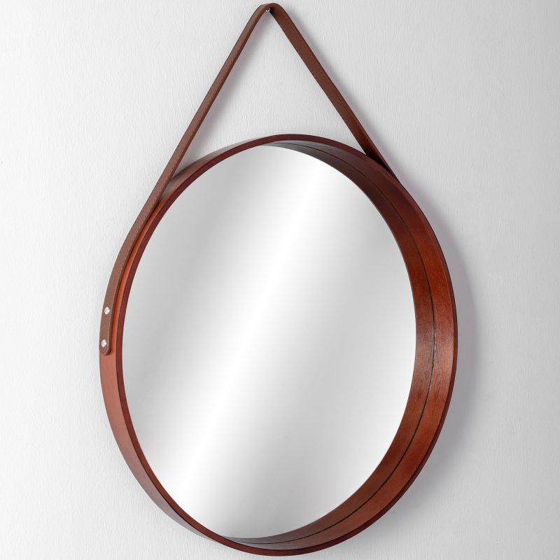 Mirror with Strap REA NBKL-19028 50 cm D.brown