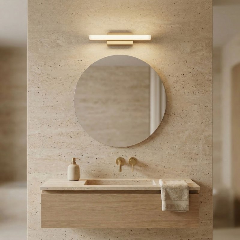 WALL LAMP REA APP1851-1W BRUSH GOLD
