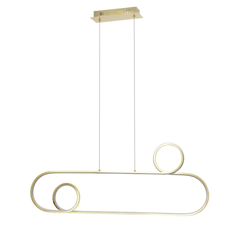 Pendant LED Lamp TOOLIGHT APP809-CP Gold + remote control 1-light point 40W 34,5x90x106cm