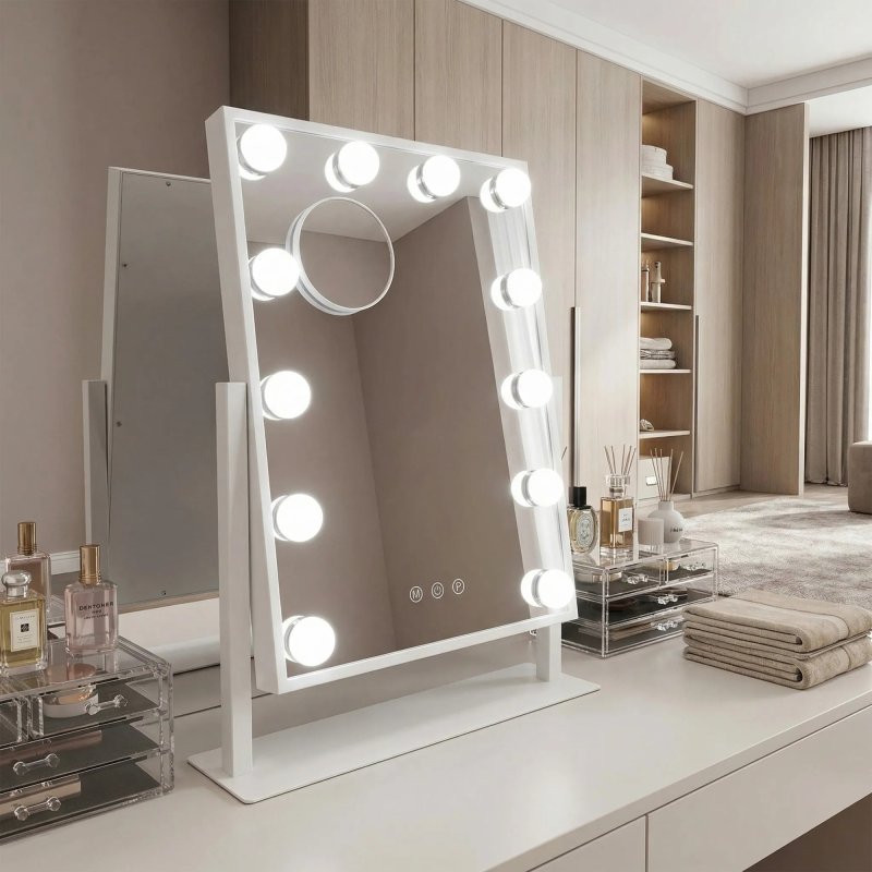 Mirror Rea Style 30X40 Led White