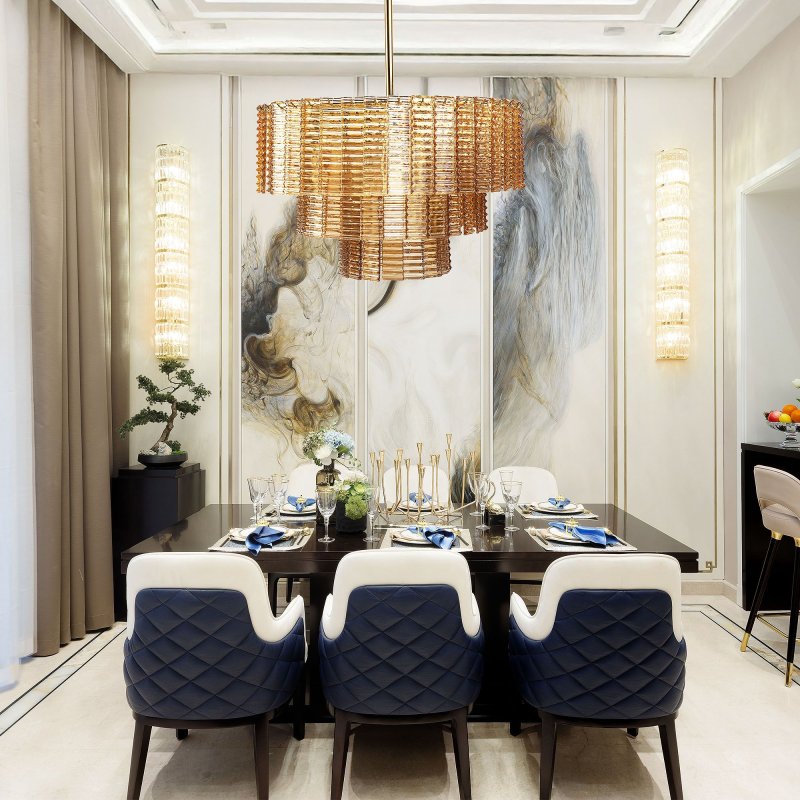 CEILING LAMP CHANDELIER TOOLIGHT APP1677-8CP BROWN