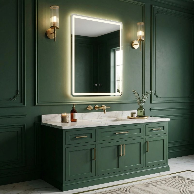 Mirror Rea Marlo 80X60 Led Transparent
