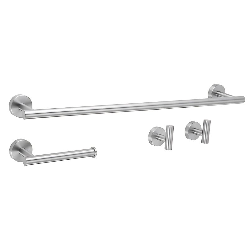 Set Of Bathroom Hangers Rea Ari Brush Nickel