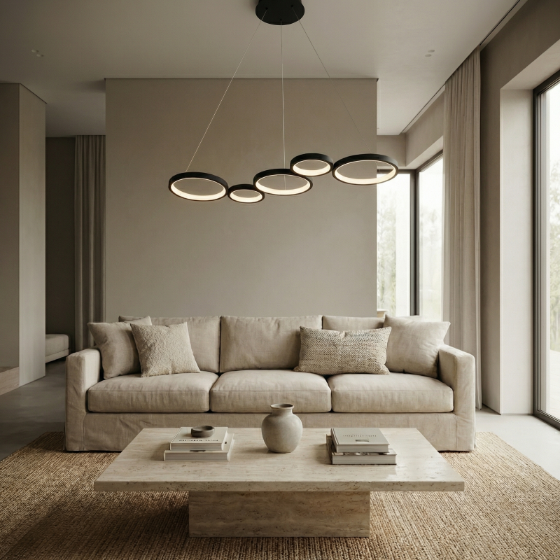 CEILING LAMP CHANDELIER REA APP1923-CP BLACK