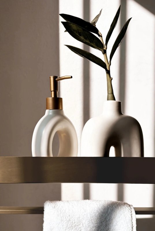 Bathroom Shelf Sf01 60Cm Brushed Gold