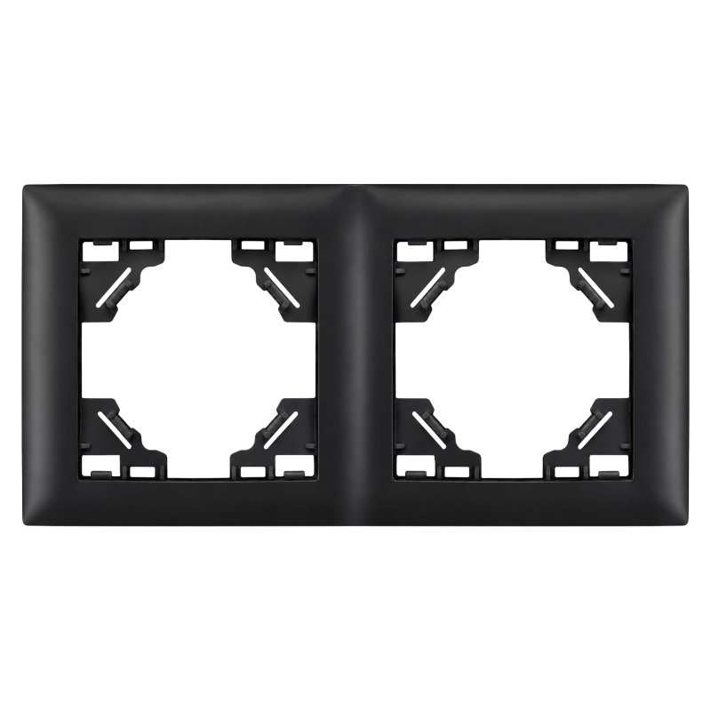 Toolight Double Socket Frame Oste Jnh014-2f Black
