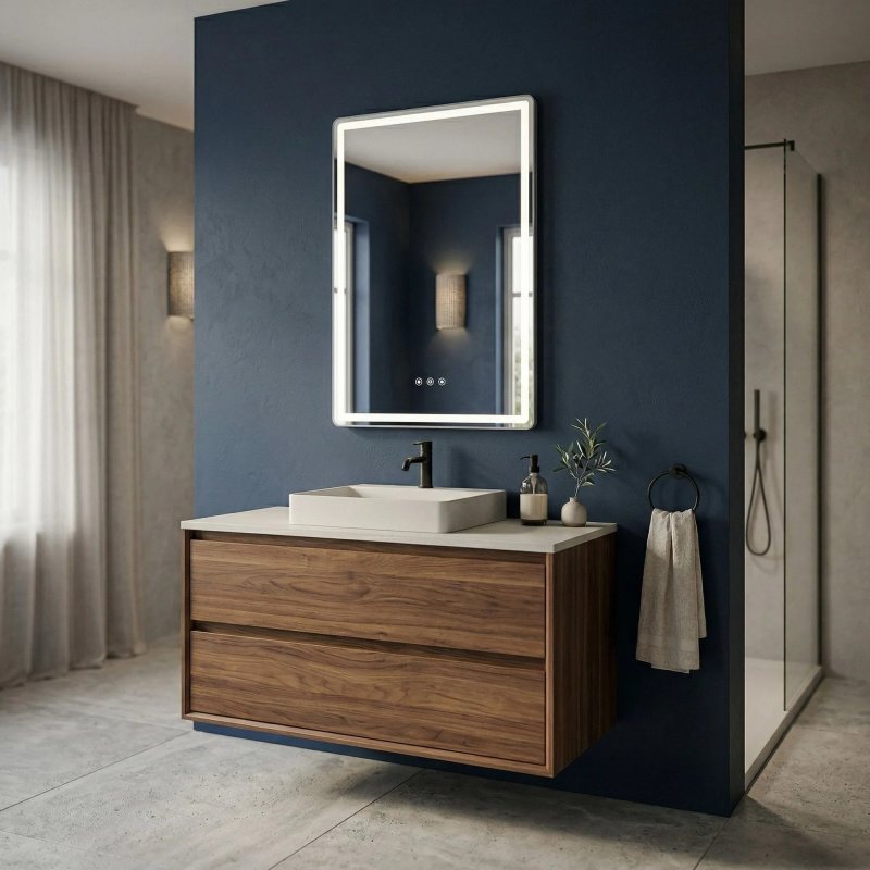 Mirror Rea Marlo 80X60 Led Transparent