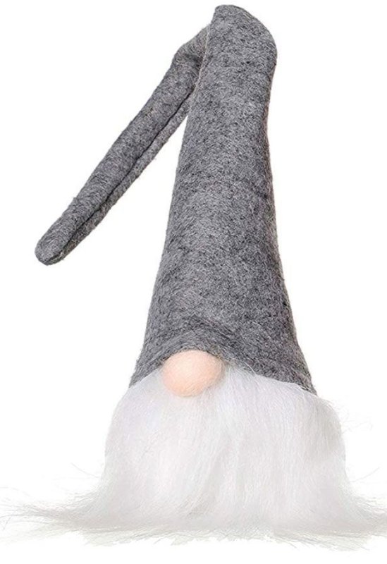 Christmas Gnome LED YX039 40cm Grey