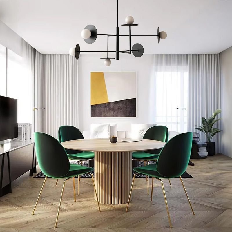CEILING LAMP CHANDELIER TOOLIGHT APP1668-6CP BLACK