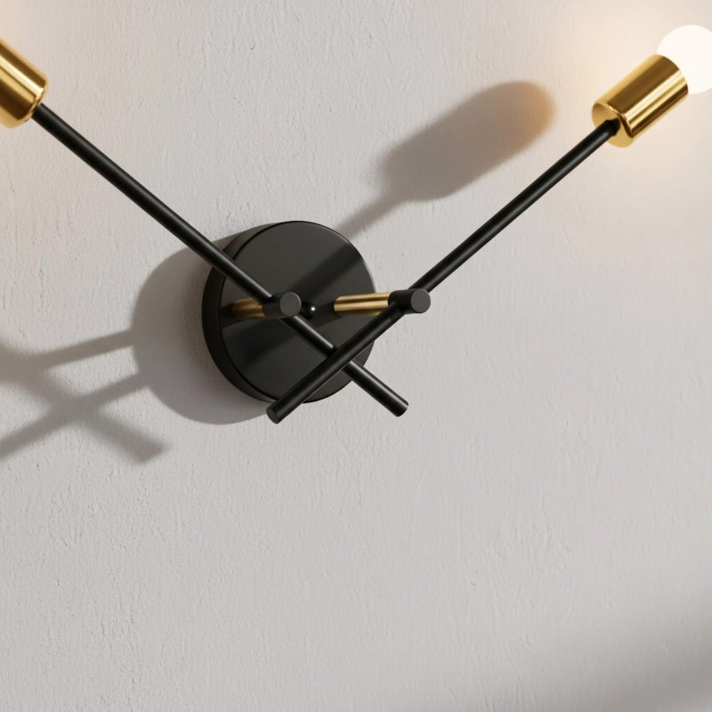 Wall Light Toolight APP1119-2W E27 black