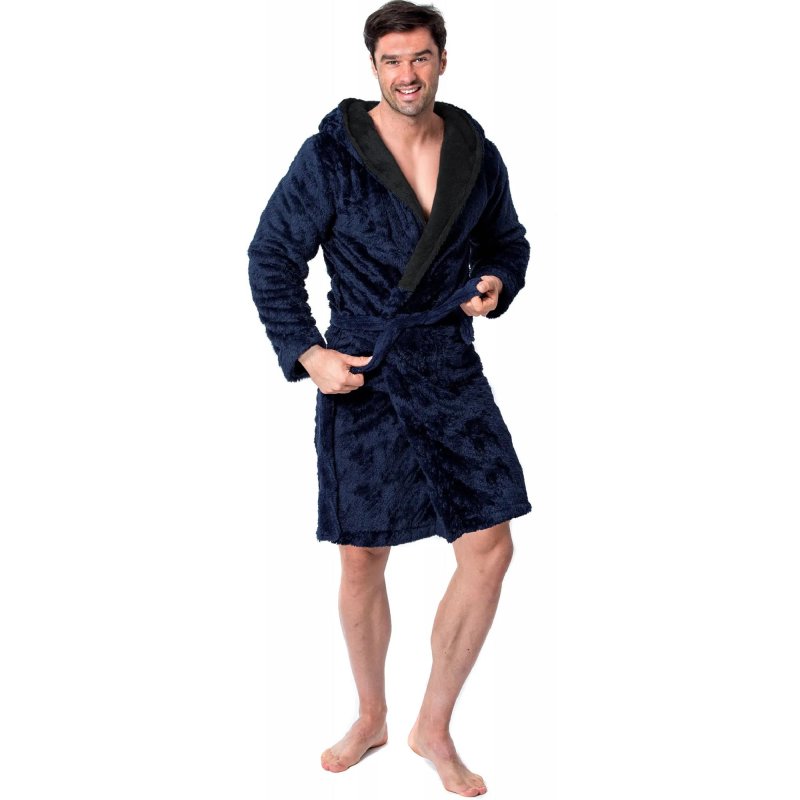 BATHROBE TUTUMI JORDAN MEN DARK BLUE