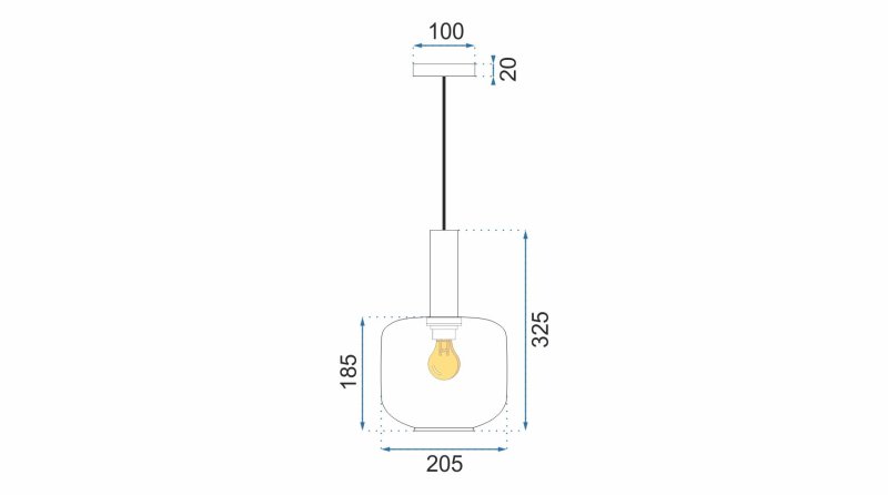 LAMP GREEN APP462-1CP