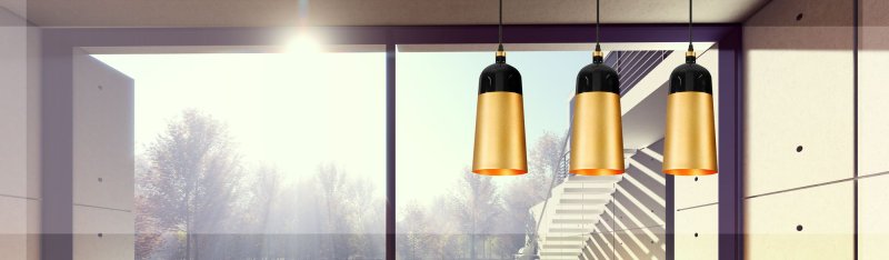 Pendant Lamp TOOLIGHT APP196 FOX B Bell Metal Black - Gold Pink E27 1-light point
