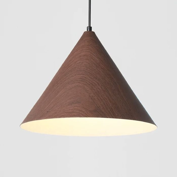 Pendant Lamp TOOLIGHT APP1443-1CP Dark Wood Cone E27