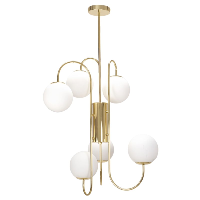 Pendant Lamp TOOLIGHT APP1003-6CP Ball Gold 6-light points G9 69x65x98cm