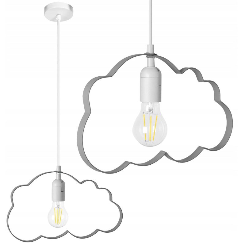 Lamp Cloud Grey 34,5x34,5x99,5cm