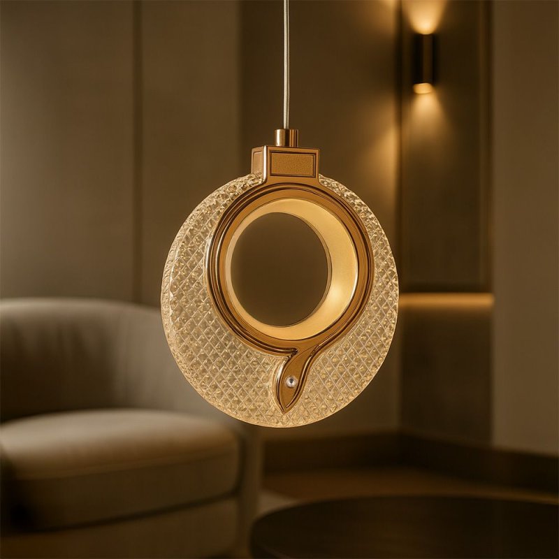 CRYSTAL LED PENDANT LAMP TOOLIGHT LHJ110-1CP 80 GOLDEN