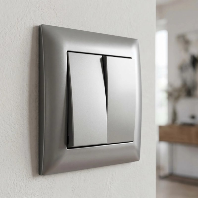 Toolight Double Switch Oste Jnh007-w Grey