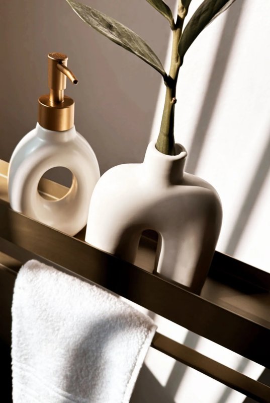 Bathroom Shelf Sf01 60Cm Brushed Gold
