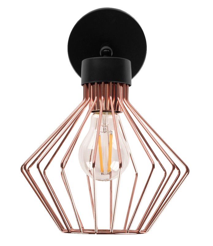 Wall Light Toolight APP534-1W E27 rose gold / black