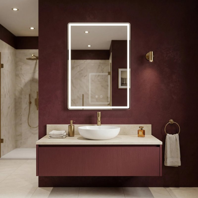 Mirror Rea Marlo 70X50 Led Transparent