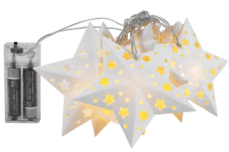 Christmas tree lights LED paper stars CD008