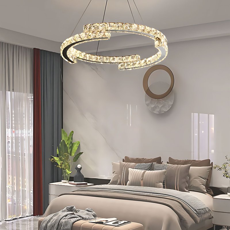 LED HANGING CEILING LAMP TOOLIGHT APP1770-CP CHROME 60CM