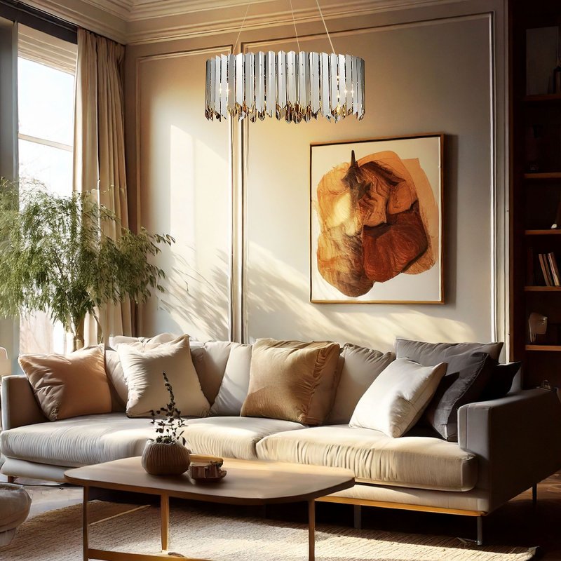 CEILING LAMP CHANDELIER TOOLIGHT APP1763-8CP 50CM CHROME GOLD